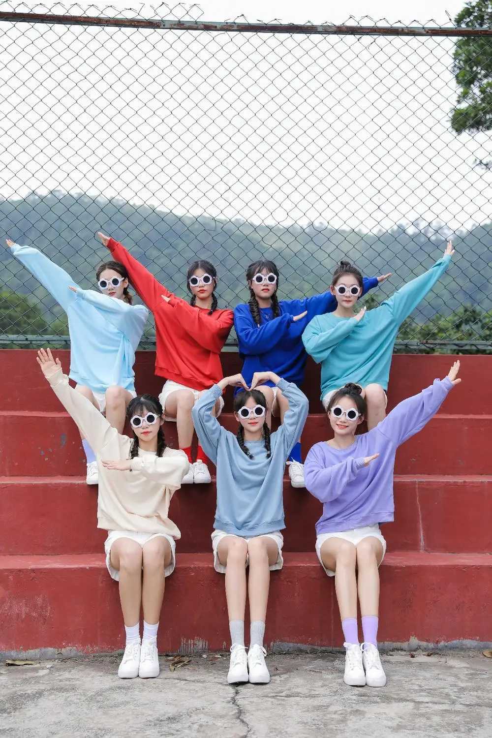 POD customization Custom Diy Company Team Clothing Sweatshirts Women Long Sleeve Solid Pullover Men Plus Size Casual Outdoor Sportswear TopT251112