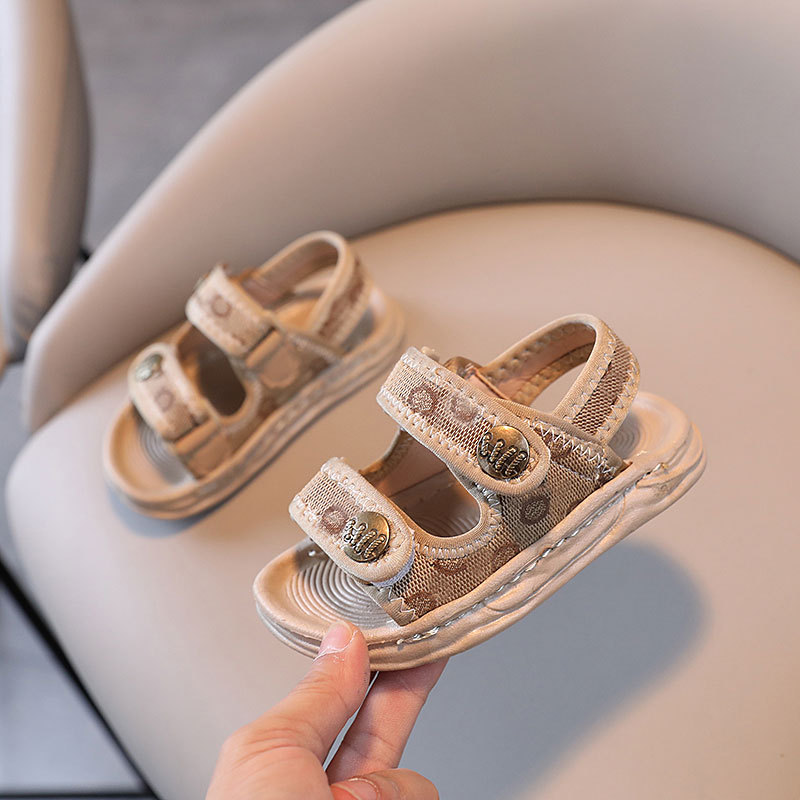 designer shoes 2025 Boys' sandals with soft soles beach shoes with waterproof stitching baby casual shoes Baby shoes