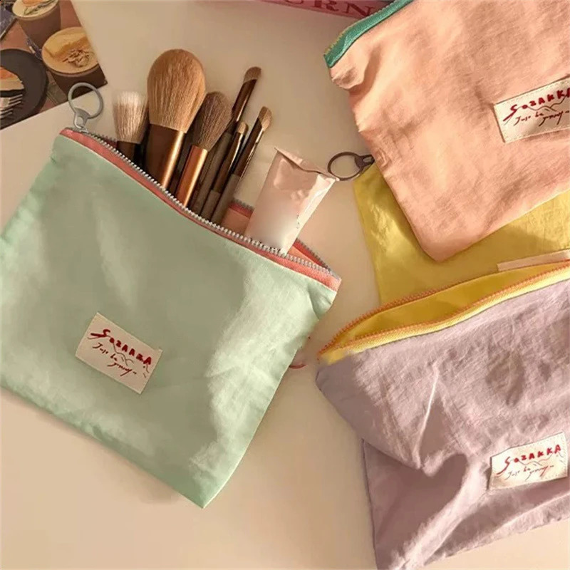 Macarons Color Makeup Bag Large Capacity Makeup Bag Travel Clutch Bag Makeup Bag 250410