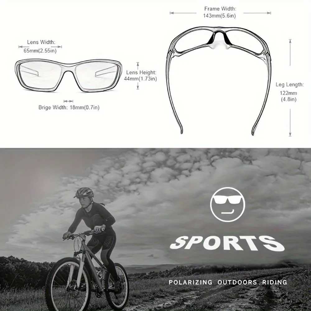2pcs Advanced Cool Fantasy Polarized Surround Fashion GlassesMens and Womens Outdoor SportsCyclingFishingHikingGolfC250411