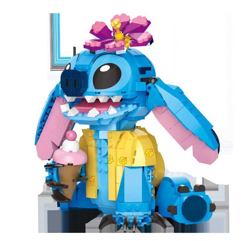 Disney Stitch Building Blocks Toys Ear Mobility Children Puzzle Assembly Toys Decorate Girl Boy Birthday Christmas Gift Toys Y2504012