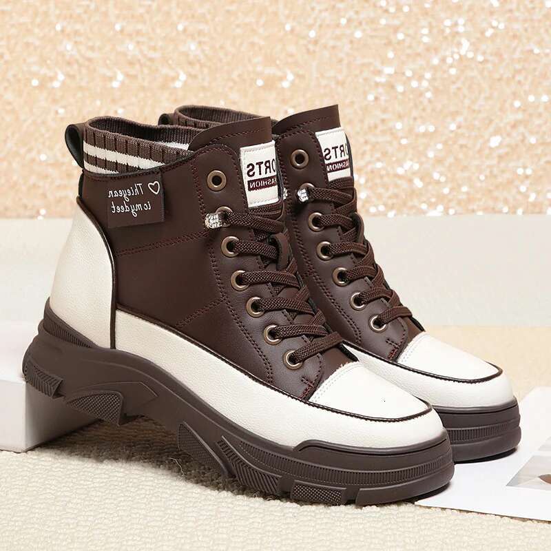 2025 New High Top Thick Women's Side Zipper Modern Casual Soft Ankle Designer Fashion Short Boots