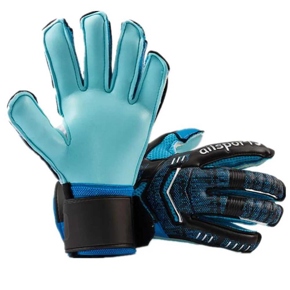 Professional goalkeeper gloves mens and womens childrens soccer goalkeeper gloves 4mm anti slip thick latex gloves 5-finger protectionXJ250412