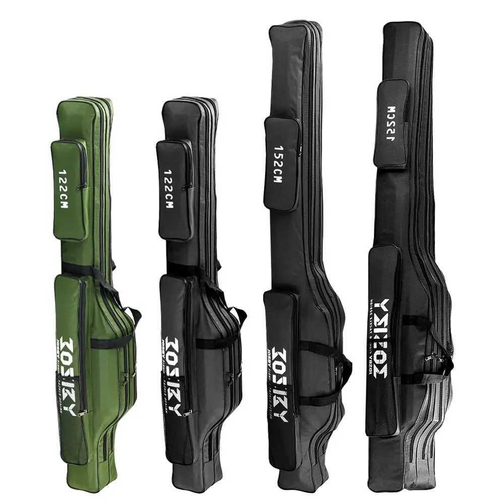 Portable Fishing Bags Fishing Tackle Case Multifunctional Fishing Rod Bags 60CM 122CM 152CM 182CM 2/3Layers Large Capacity Bag Z250411