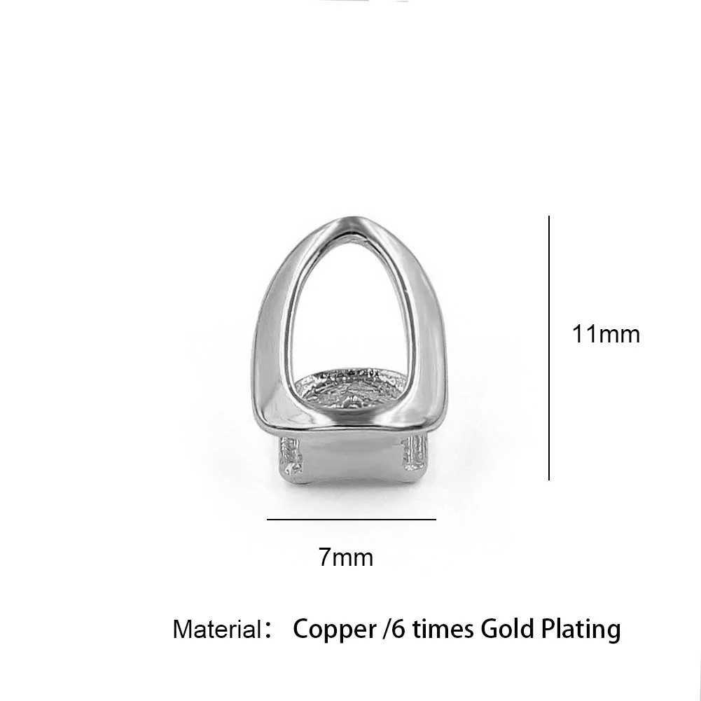 YONGX Gold Silver Monochrome Hollow Teeth Grilz Bracket Punk Smooth Teeth Hat Womens Jewelry Gift Role Play W250412