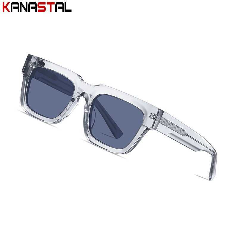 Men Polarized Sunglasses Women UV400 Square Sun Glasses Acetate Fibre Eyeglasses Frame Camping Fishing Anti Glare Shade Eyewear Z250411