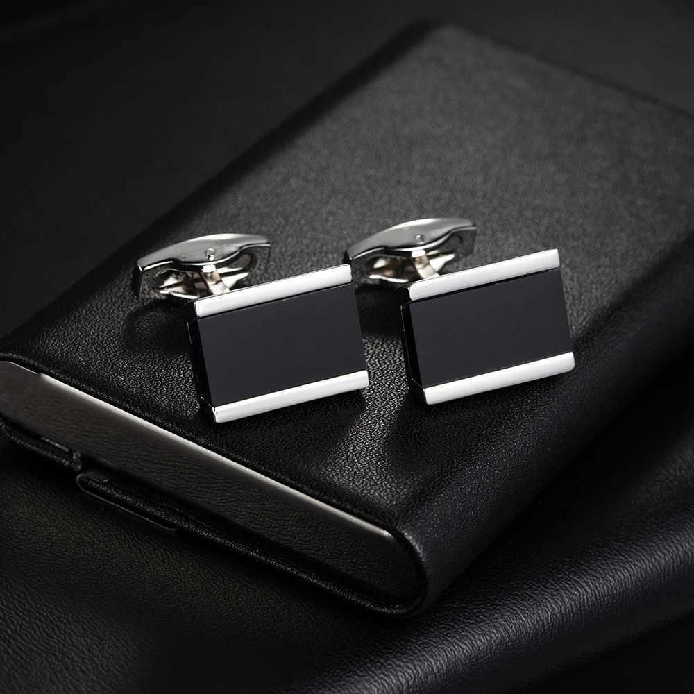 New luxury mens cufflinks geometric buttons copper metal wholesale high-quality jewelry giftsT250412