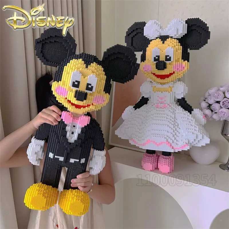 Disney Mickey Minnies new childrens building block toy Micro Particles education assembly building block 3D assembly toy Y2504012