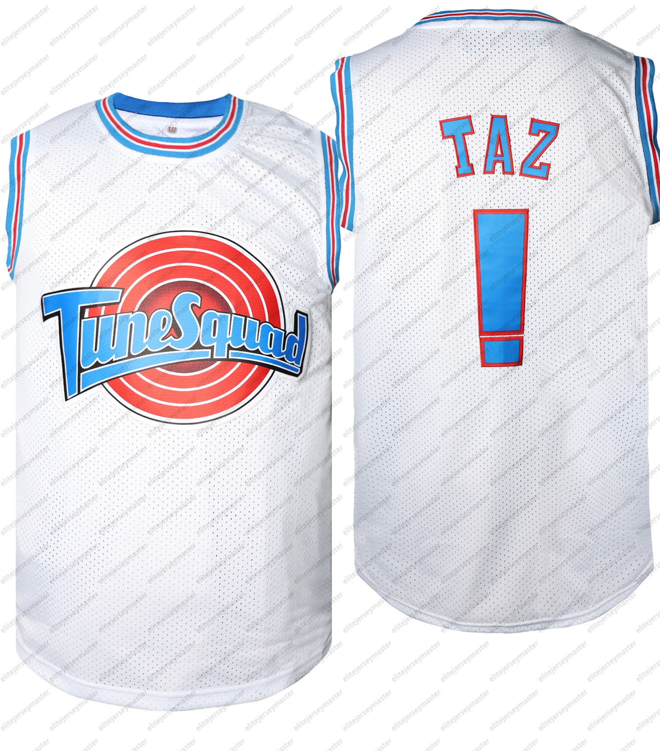 In stock Tune Squad TAZ BUGS TWEETY D.DUCK LOLA TAZ MURRAY Basketball Jerseys Double Stitched Name Number comfortable and breathable sports basketball