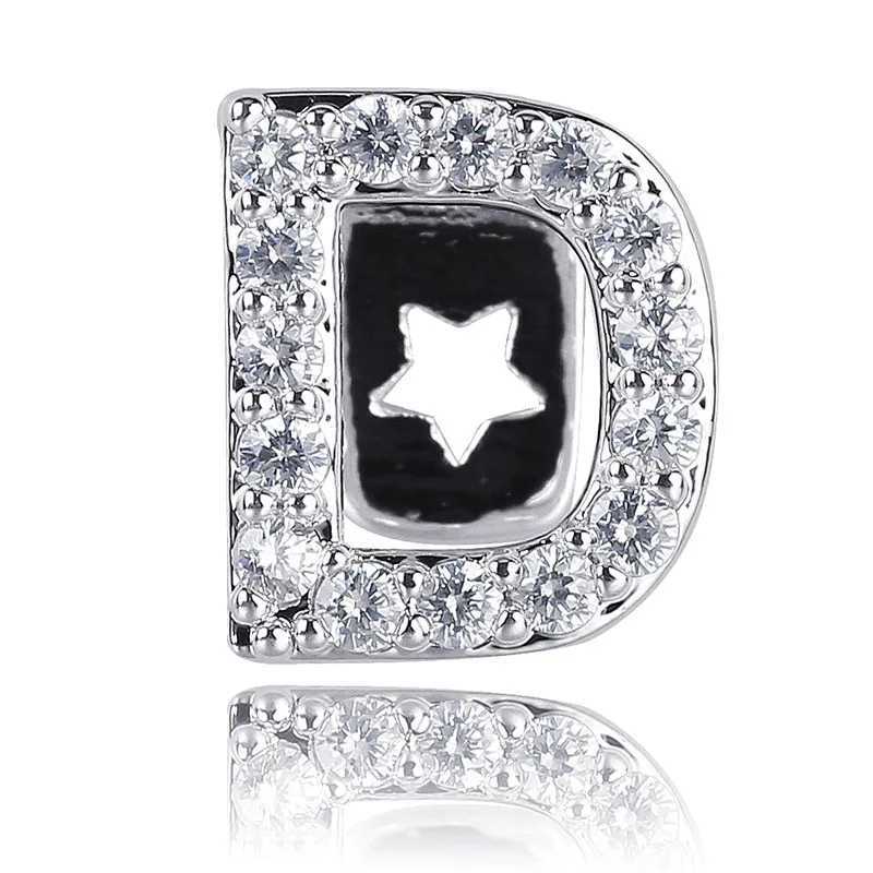 26 Letter CZ Teen Grilz Hat Cube Zircon Ice Out Mini Paving Top Charm Grill Mens Hip Hop Jewelry Role Playing Gift W250412