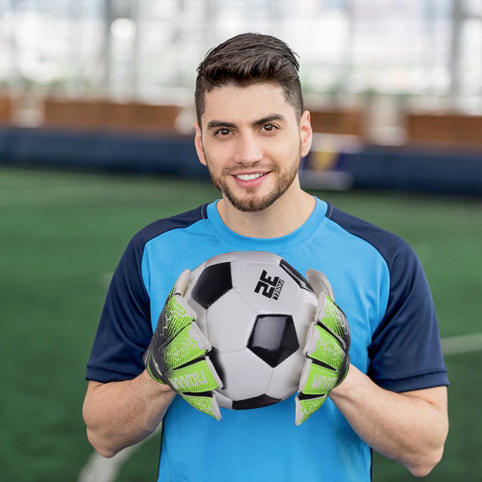 WVVOU football goalkeeper gloves finger protected goalkeeper gloves youth and adult goalkeeper gloves strong grip football glovesXJ250412