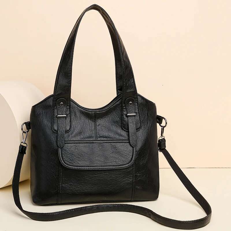 Soft Leather Handbags Designer Retro Crossbody Bags For Women 2023 New Large Capacity Ladies Shoulder Messenger Bag
