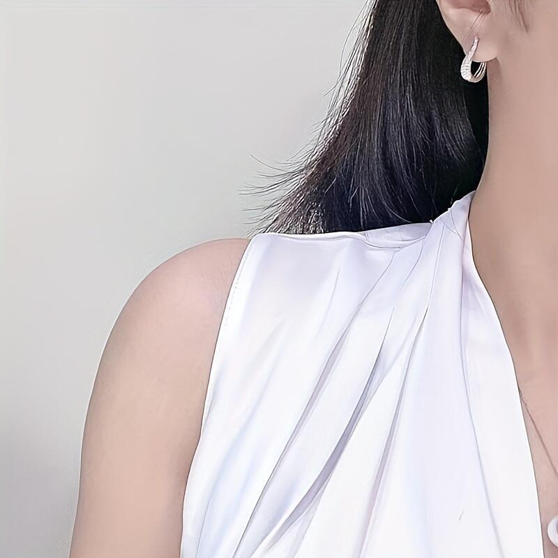 Elegant Pearl Drop Earrings with Dia Accents