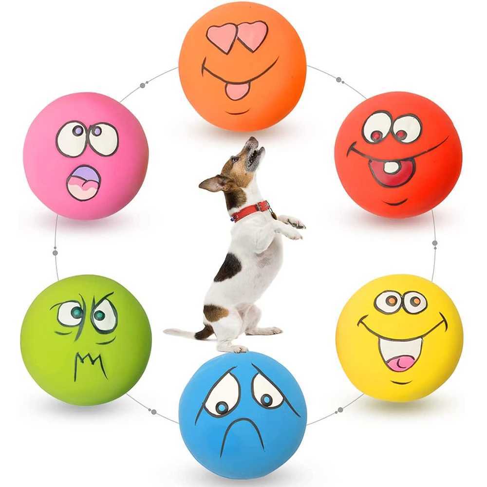 High Quality 6 latex dog squeeze toys rubber soft dog toys chewing squeeze toys ball grabbing toys small dog pets dog accessories T2504012