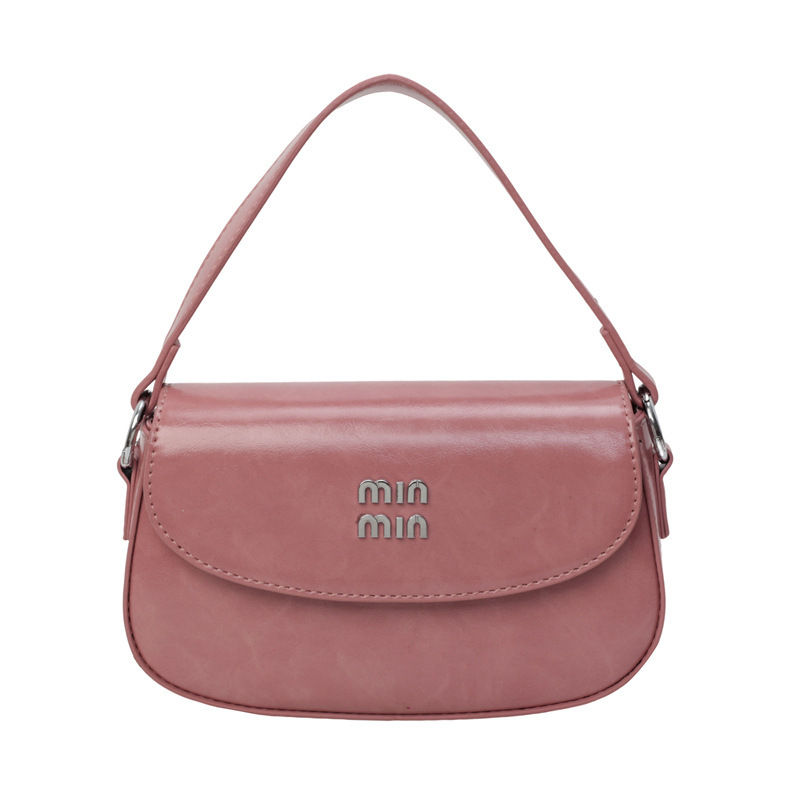 designer bag new trendy letter single-shoulder handbag small and unique design high-end sense small square bag for women