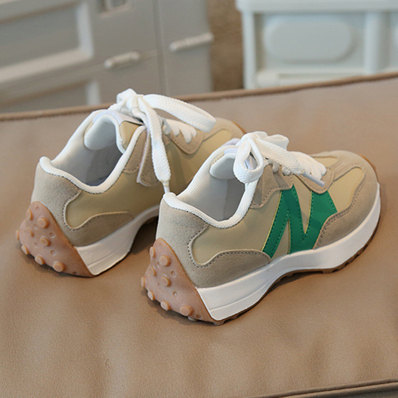 Kids Running Shoes toddler Sneakers youth Designer Walkfashion boys girls pink Shoe Runner White Black Khaki Green Sports Trainers Sizes 26 -35 W0242