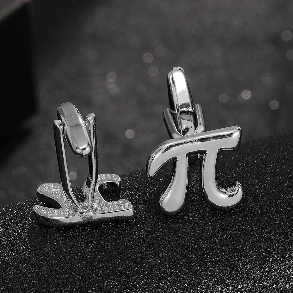 Symbol cufflink student personalized signature Pi cufflinkT250412