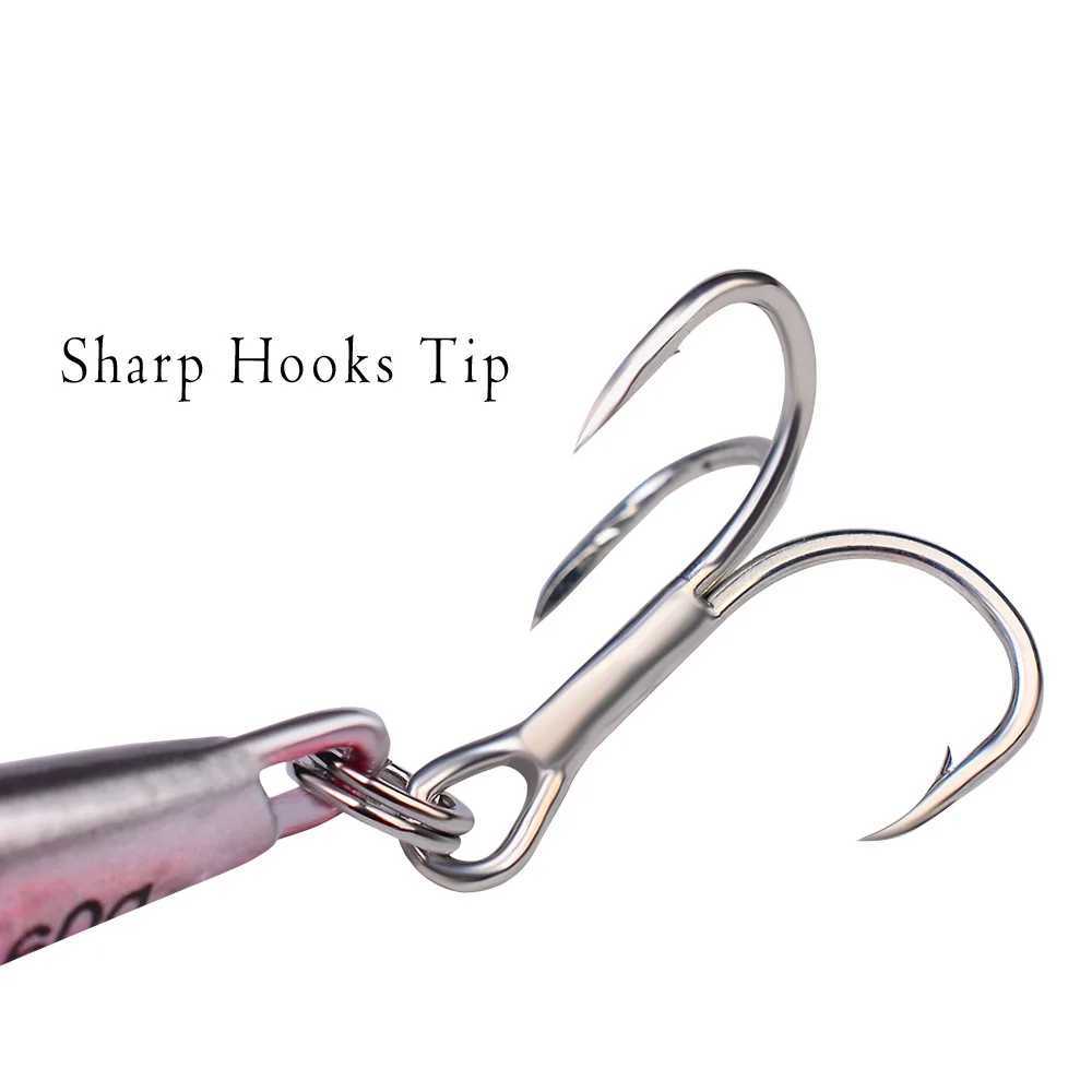 10-60g Metal Jig Fishing Lure Trolling Hard Artificial Bait Bass Fishing Bait Tackle Trout Jigging Lure Jigs Saltwater Lures Z250411