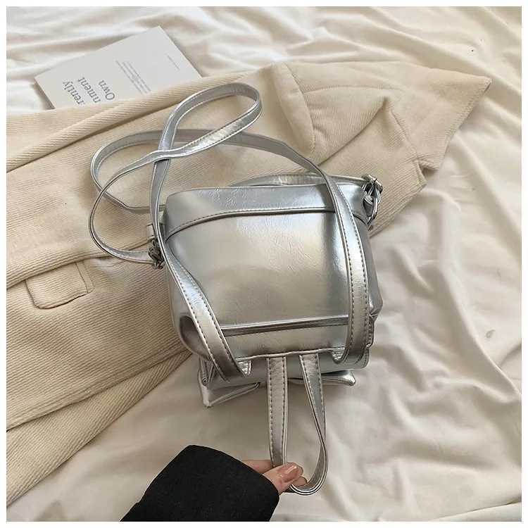 2025 Trendy Denim Backpack for Women Stylish Niche Shoulder Tote Versatile Bucket Bag Casual Crossbody PurseW251111