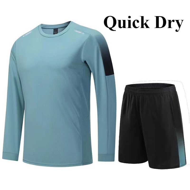 Mens Sportswear Set for Running Fitness Quick-Dry Training Clothing Cycling Morning Jogging Gear Training Tracksuits W250412