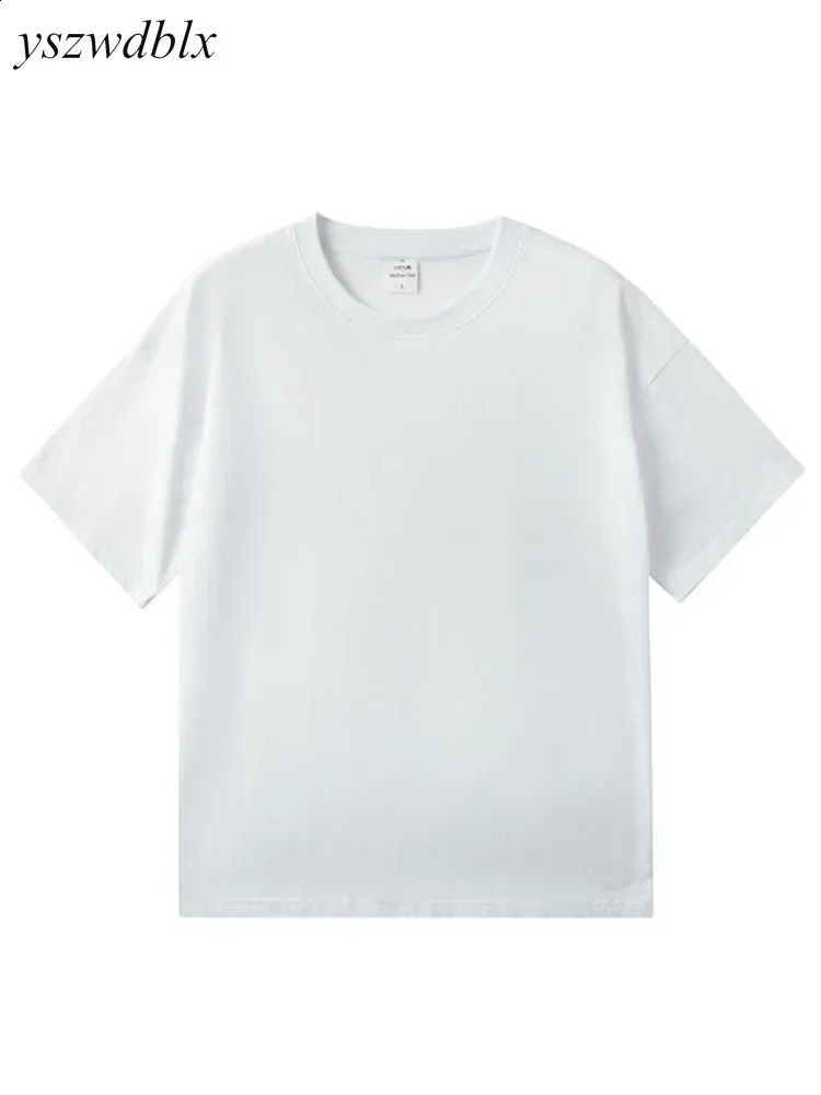 YSZWDBLX Womens T-shirt Summer Short sleeved O-neck T-shirt Mens/Womens Cotton Wide Matsubara Su Couple T-shirt Casual Top 250410