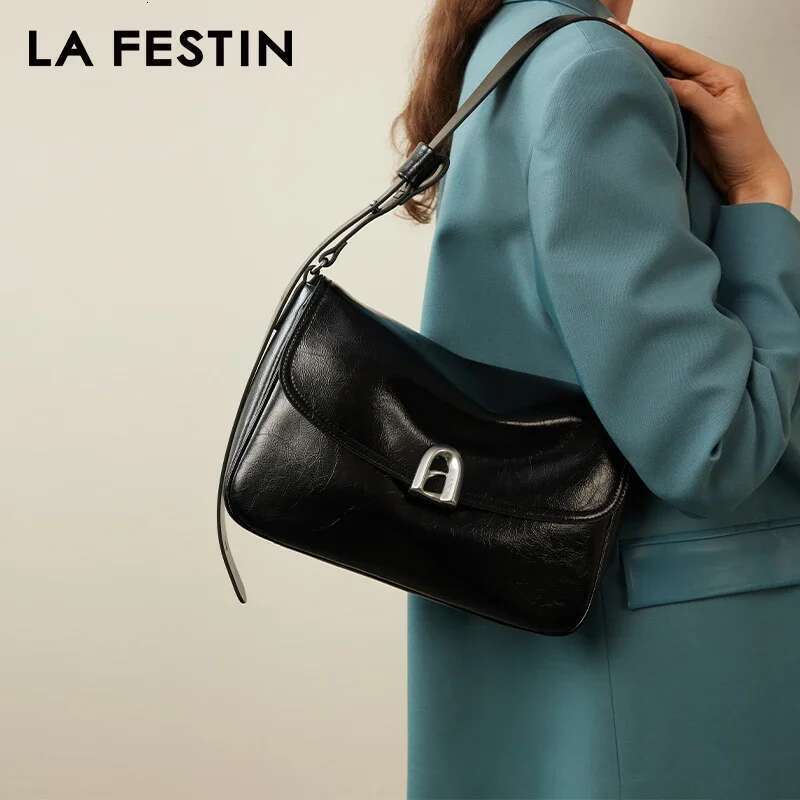 LA FESTIN Original 2024 New Large Capacity Shoulder Crossbody Women's Bag Commuter Underarm Tote Wedding Bag