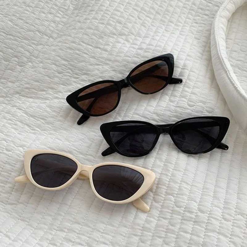 2024 Vintage Cat Eye Women Sunglasses Vintage Small Frame Sun Glasses for Men Luxury Brand Design Outdoor Eyewear UV400 Z250411