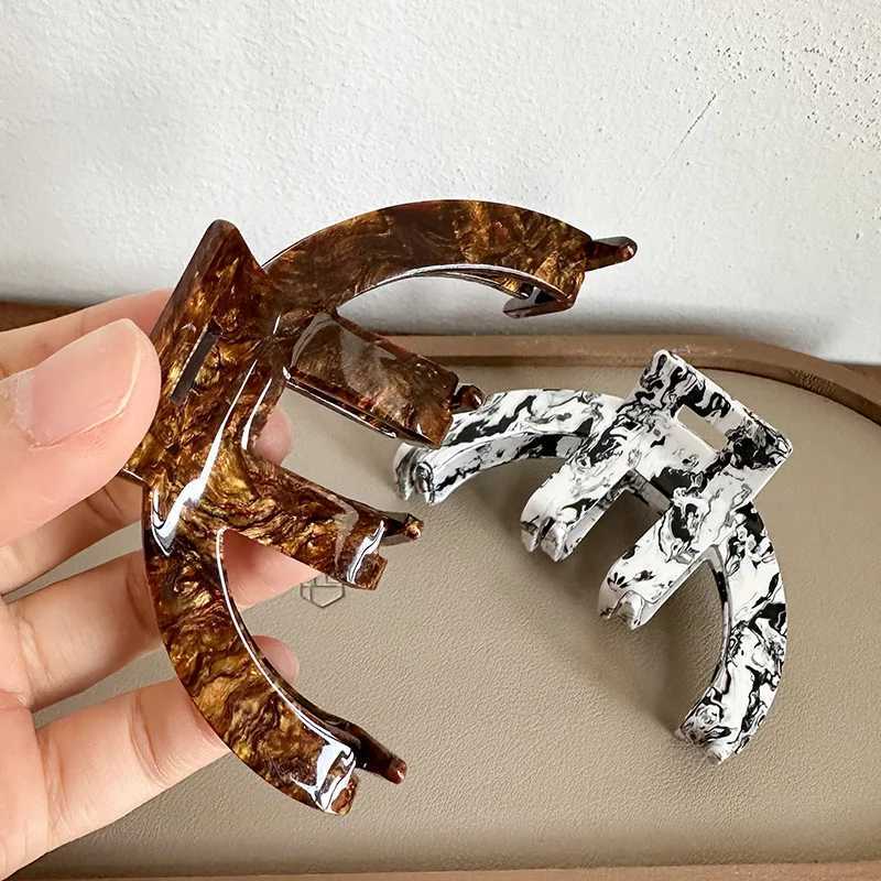 9cm Acetic Acid Girl Hair Claw French Fashion Hair Crab Female Headwear Elegant TIE Hairstyle Y2504012