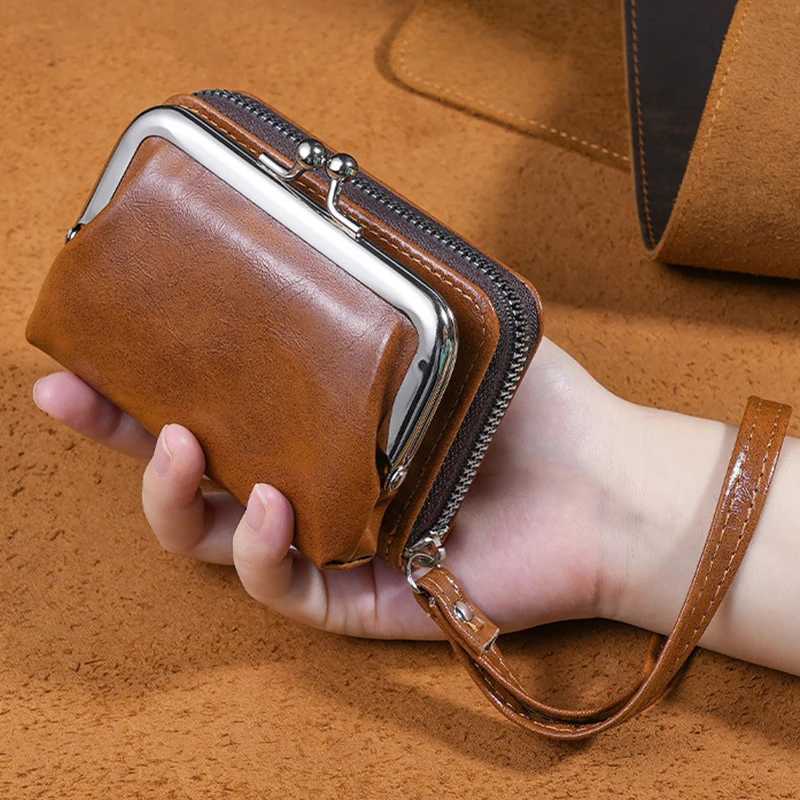 womens wallet portable mini card holder coin small change storage bag womens zipper wallet handbag Z250411