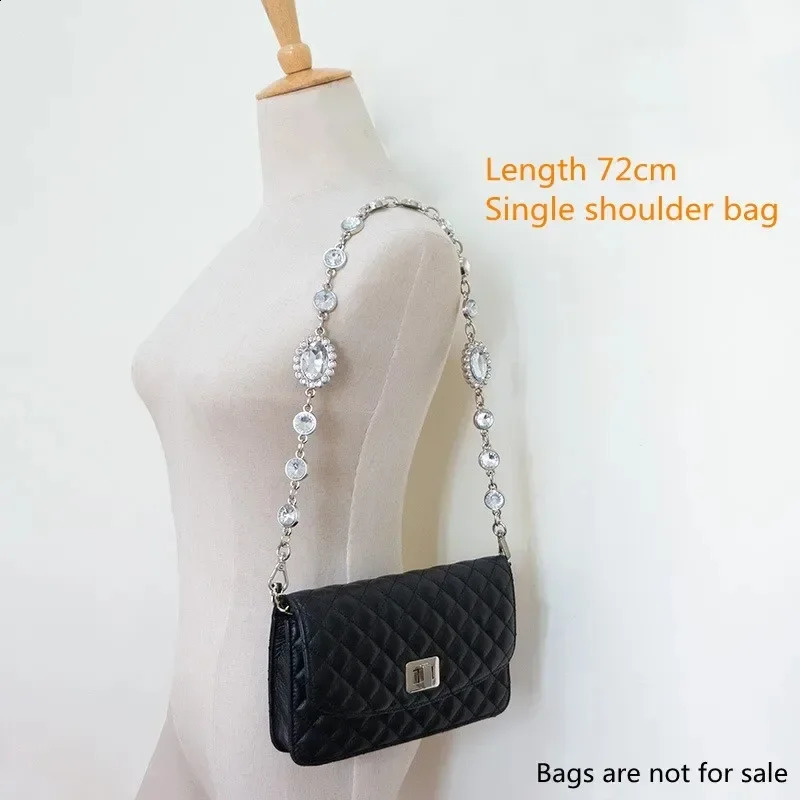 Acrylic bag chain replacement chain wallet shoulder strap bag handle for handbag inlaid with diamond decorative bag accessories 250411