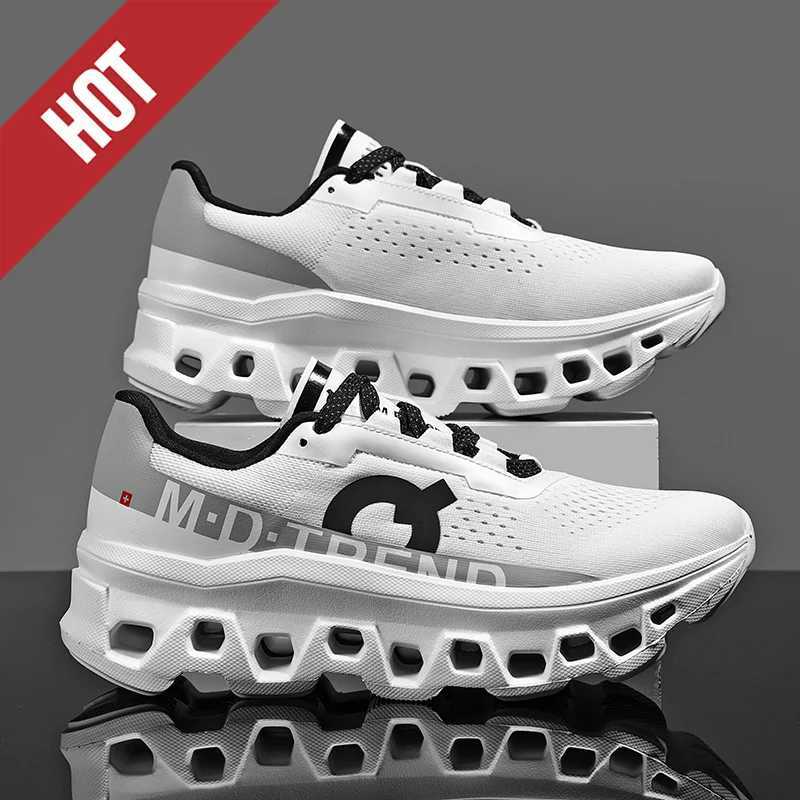 Men Sports Running Shoes Marathon Air Cushion Breathable Lightweight Mens Outdoor Hiking Athletic Nonskid Sneakers Jogging TenisC250411