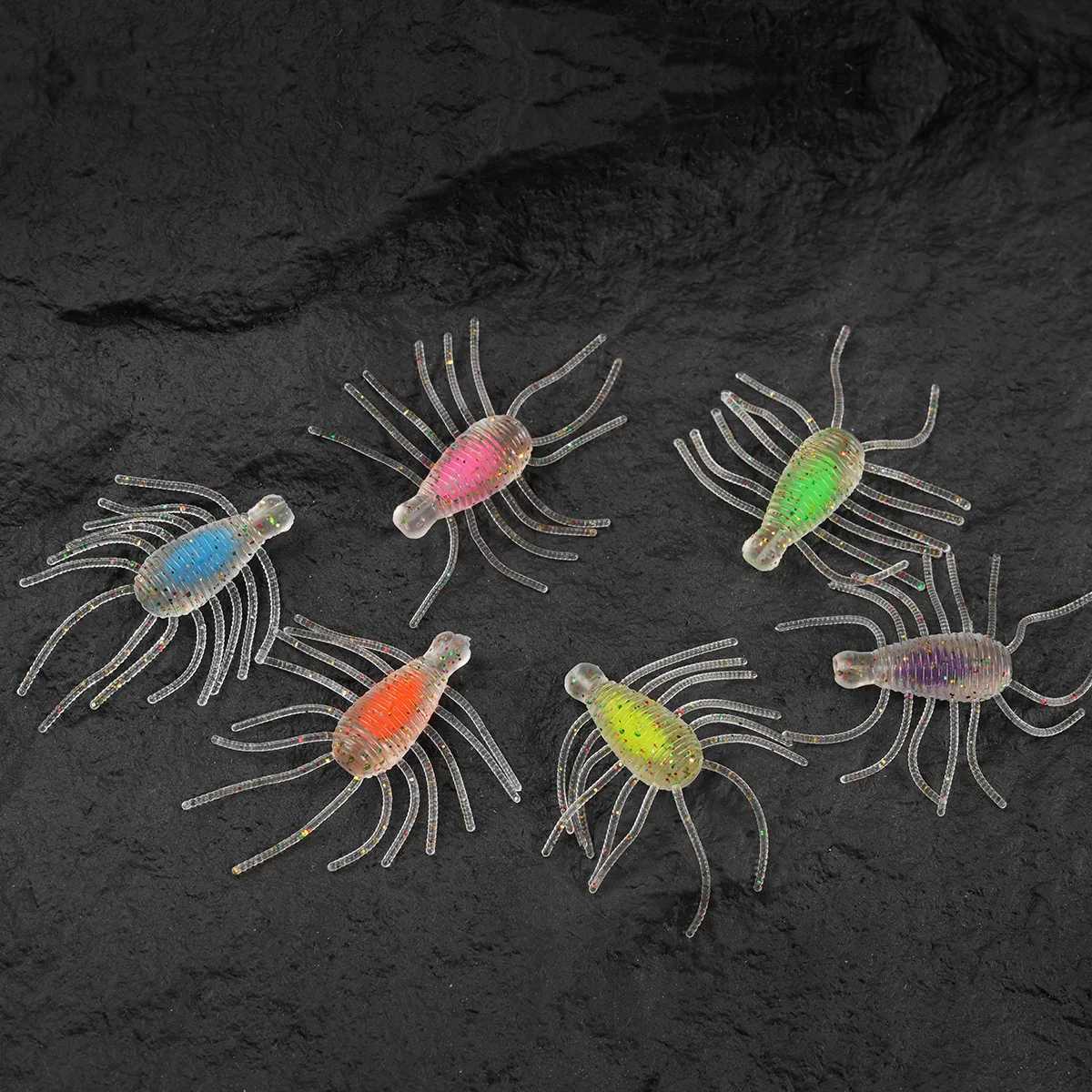 Johncoo Fishing lure floating worm lure 2.7cm 1.28g Small lure for trout Floating insect lure and Ajing fishing lure 20pcs/ box Z250411