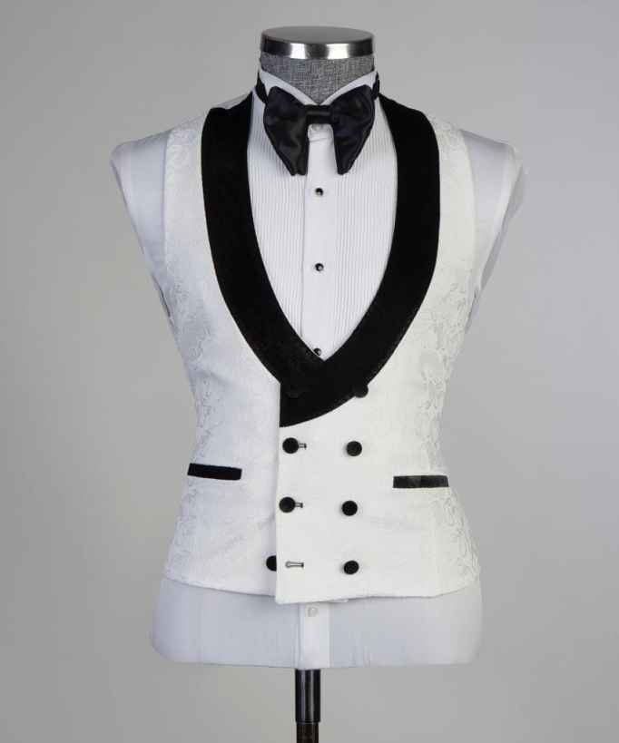 Wedding Mens Tuxedos Floral Pattern Party Birthday Groom Wear Customized Cosplay Outfits 3 Pieces