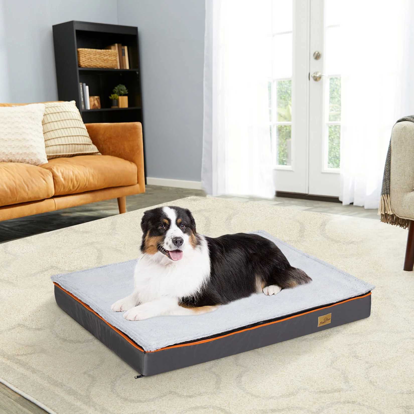 Dog bed with washable cover large pad orthopedic dog bed foam pad pet bed X250412