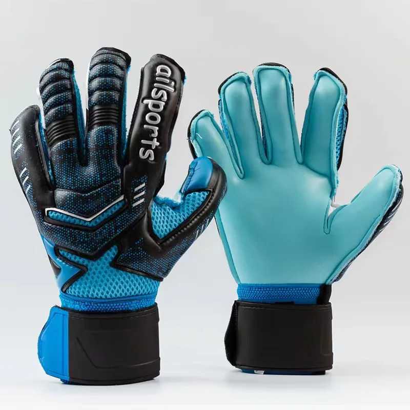 Childrens and adult soccer goalkeeper gloves thick soccer goalkeeper gloves for For4 finger protection non removable size 5-10XJ250412