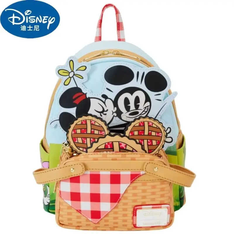 Disney New Loungefly Cute Disney Cartoon Backpack Pixar Up Work Partner Womens Double Strap Shoulder Bag School Backpack Gift X250412