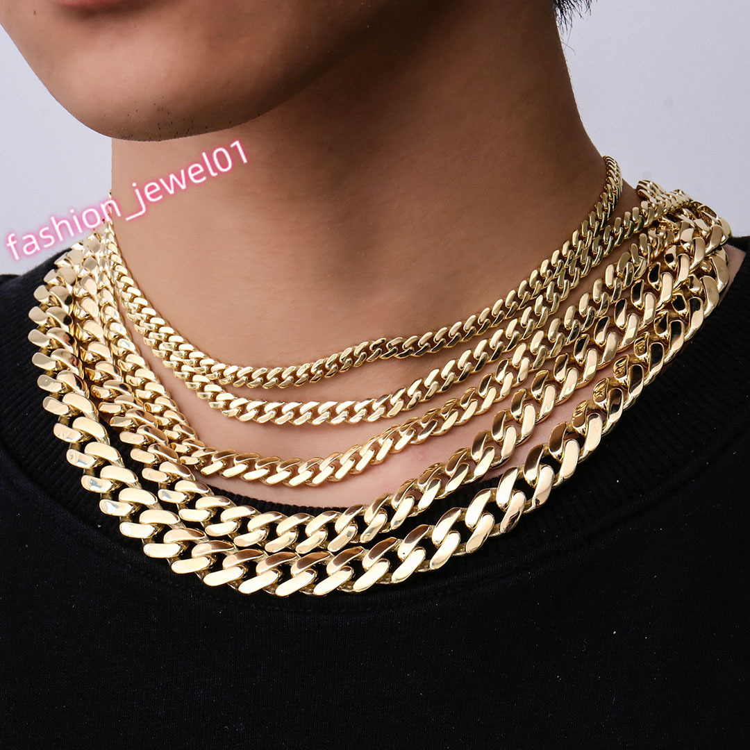 Fine Jewelry 5-12mm Moissanite Cuban Link Chain Necklace 14k Gold 925silver Hiphop Style Iced Out Cuban Chain Bracelet