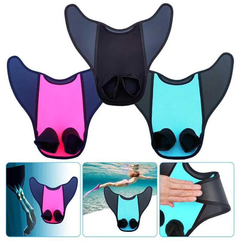 New 1 piece mermaid swimming tail single fin integrated flip cover swimming fin for childrens swimming training finY250412