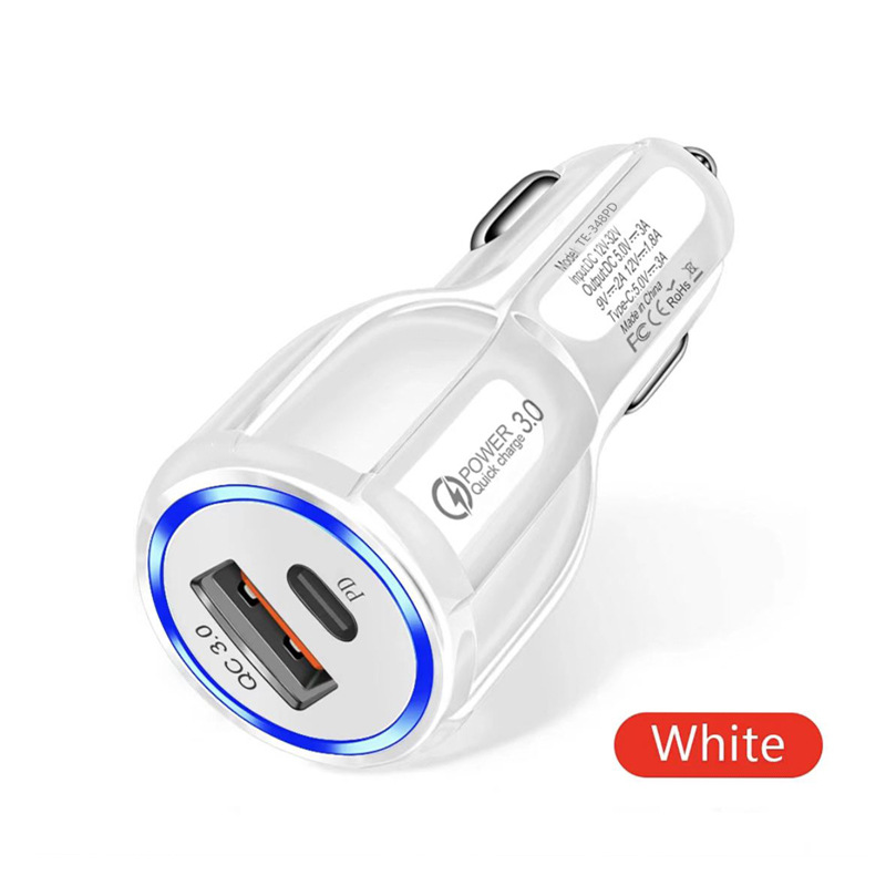 Portable Fast Quick Charging Vehicle USB C Car Charger Portable Power Adapters 38W 20W 36W Charger For IPhone 11 12 13 14 15 Plus Pro max Samsung Xiao