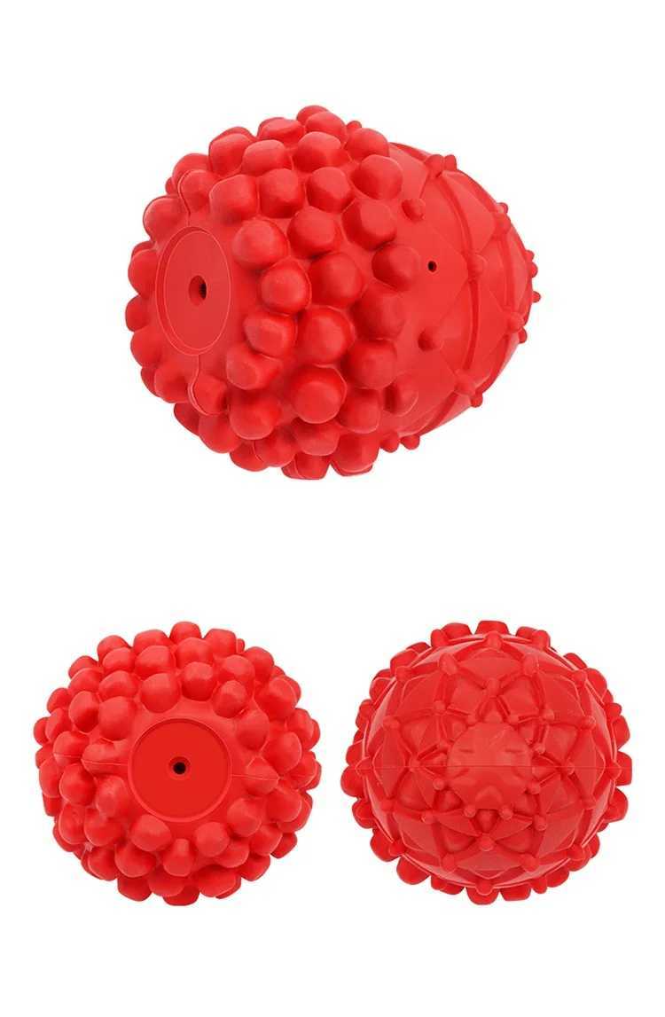High Quality Pinecone shaped natural rubber squeeze ball durable chew dog supplies anxiety interactive pet toys T2504012