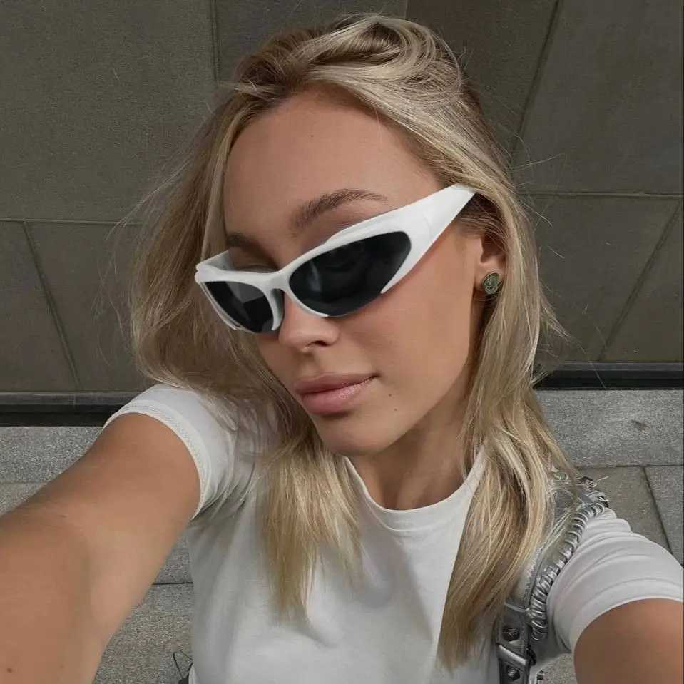 Y2K Small Face Sunglasses For Women Men Fashion Sports Driving Mirror Goggles Vintage Sun Glasses Designer UV400 Eyewear Z250411