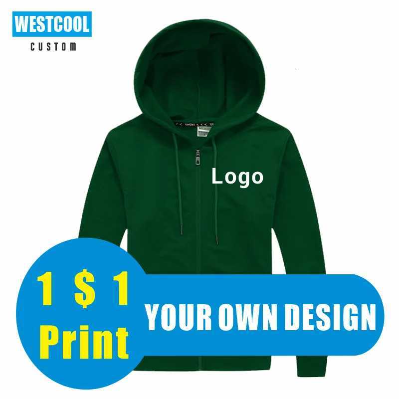 POD customization 11 Colors Thin Hoodie Custom Embroidery Hoody Personalized Brand Text Photo Cheap Zipper Hoodie WESTCOOLT251112