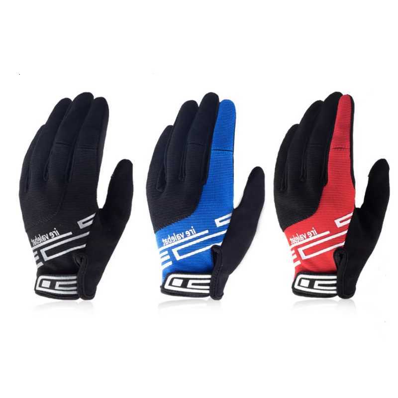 Summer Full Finger Cycling Gloves for Men Riding Bicycle Gloves Fitness Mountain Bicycle Gloves Outdoor Touchscreen Non-slipW251112