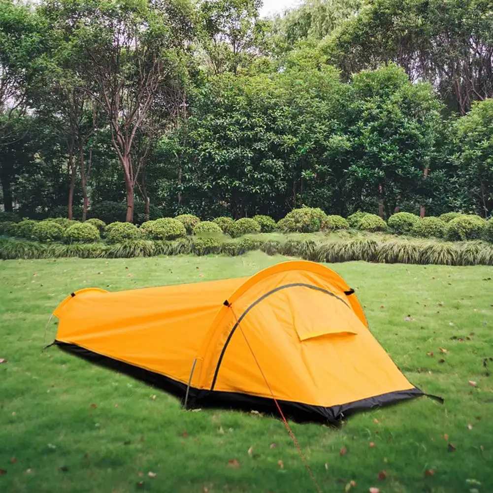 2026 new 1 set of practical outdoor well ventilated ultra lightweight packaging tent Sing Person Cam tentXJ250411 free shipping