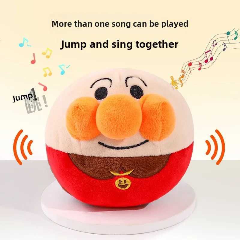 High Quality New dog toy interactive electric plush jumping ball USB charging clown cartoon dog training toy pig pet product T2504012
