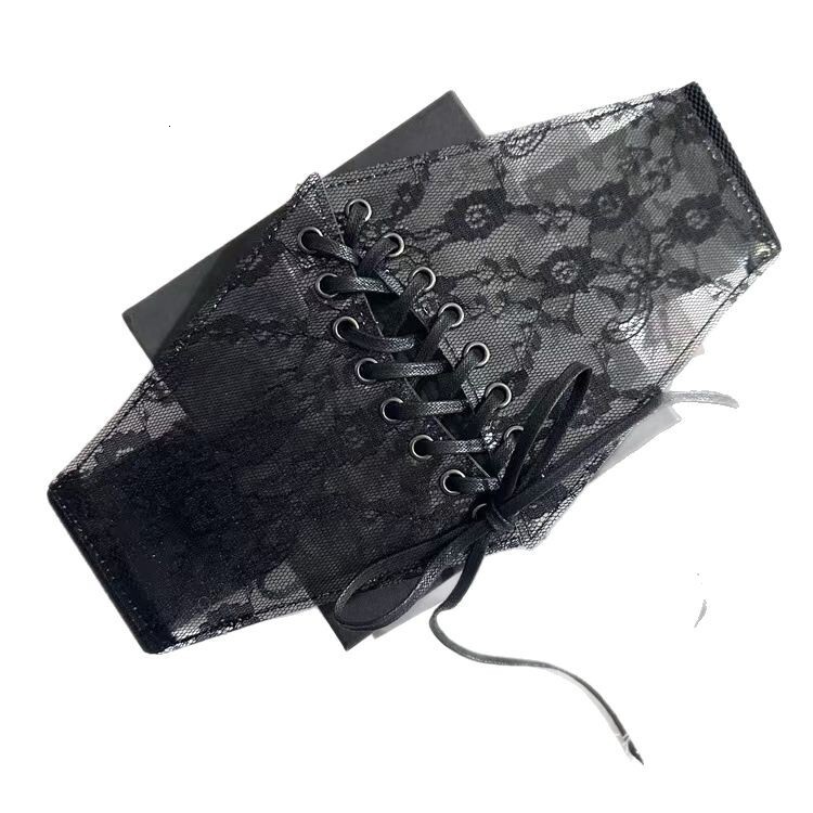Fashion Wide Lace Cover Women's Versatile Dress Top Decorative Silk Waist Belt