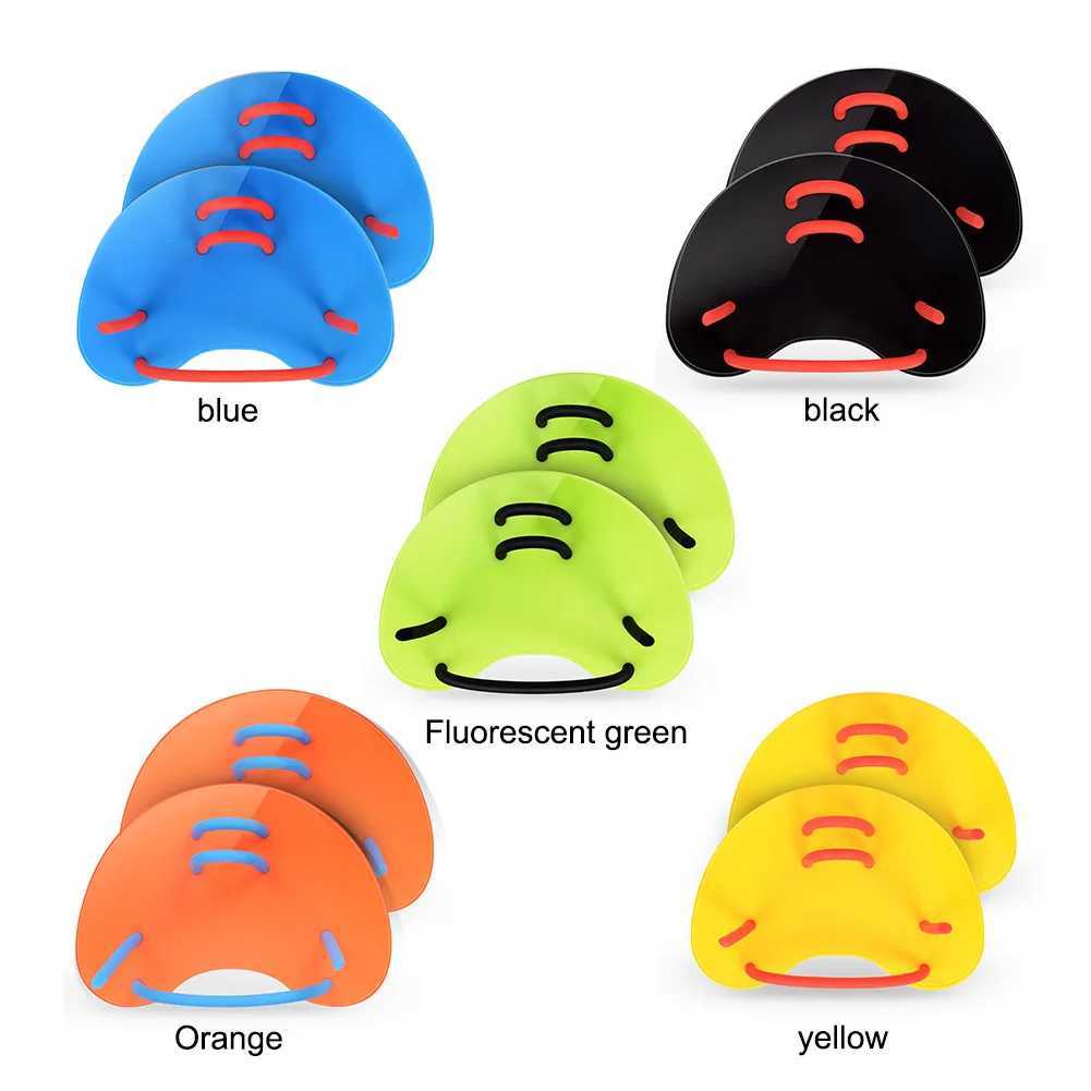 Silicone swimming paddles Girdles lightweight training hand correction portable professional teaching aids accessoriesY250412