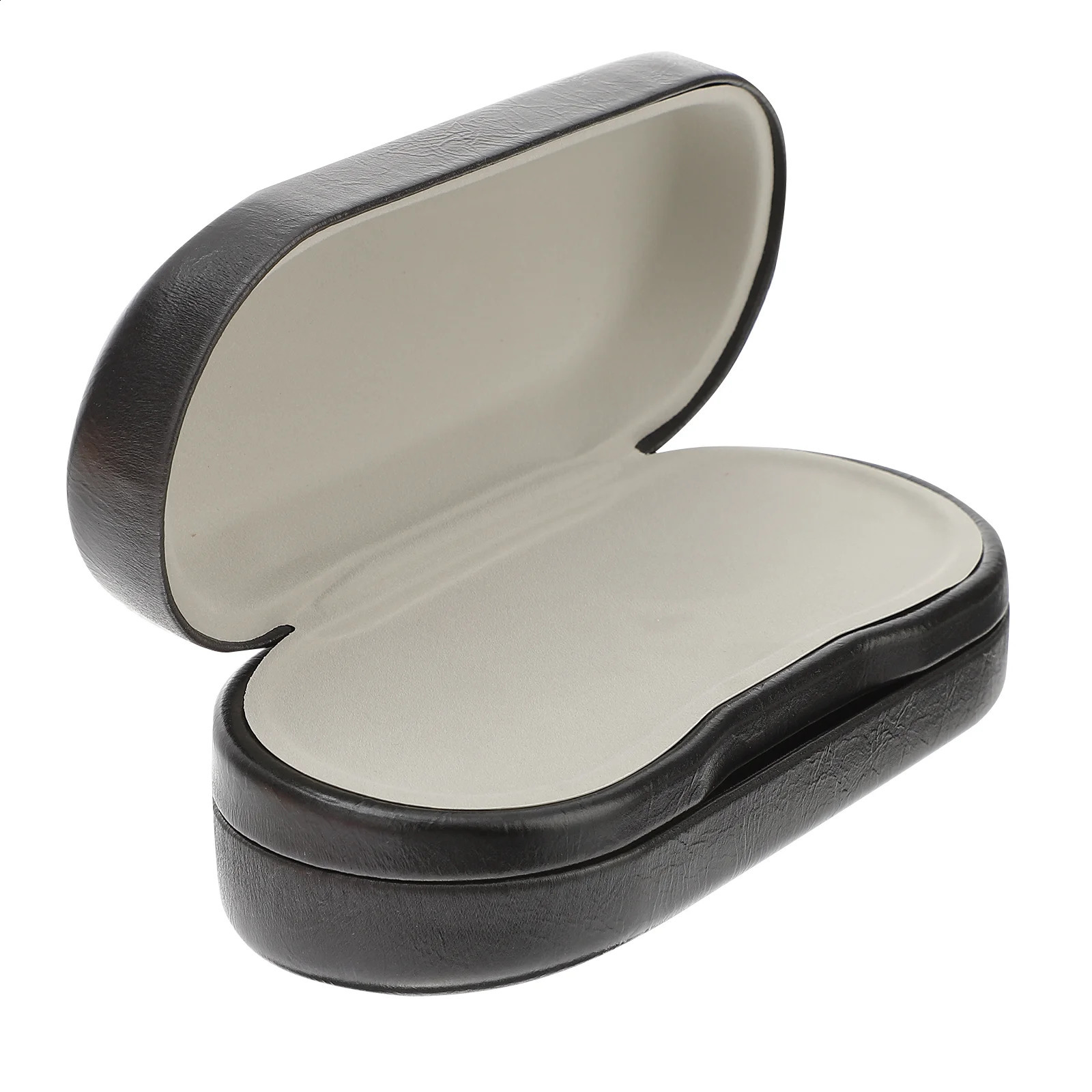 Two pairs of glasses cases glasses cases portable double stand Pu hard shell cover travel accessories black frame 250409