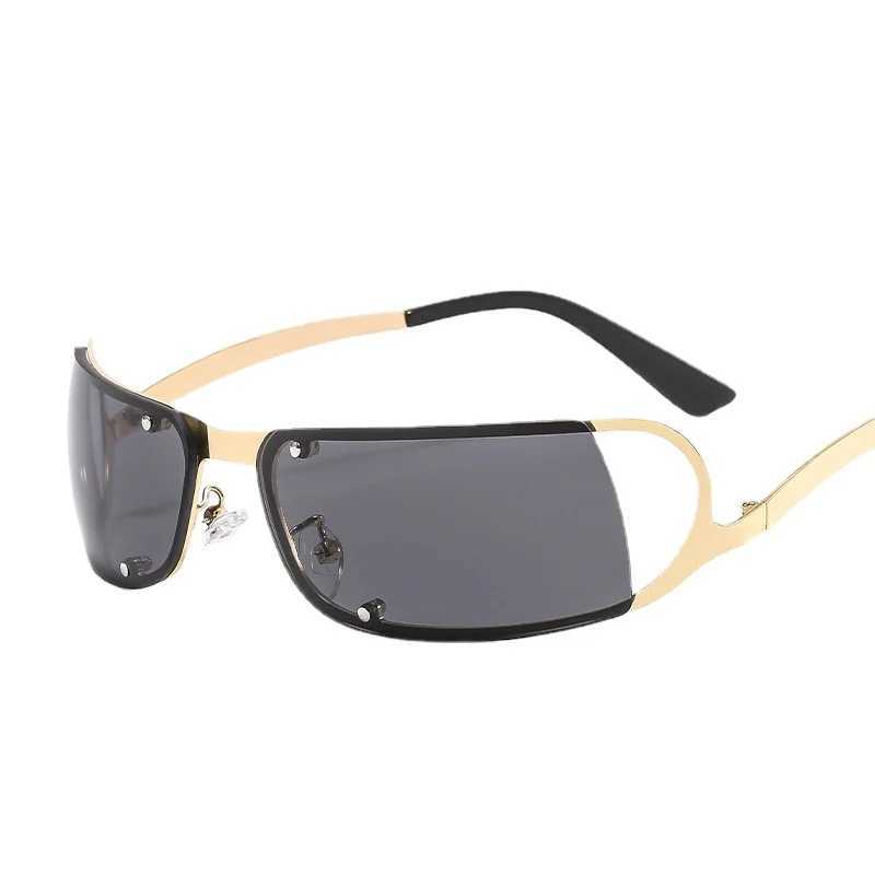 Y2K Sports Punk Sunglasses Women 2023 Luxury Brand Designer Square Goggle Sun Glasses UV400 Eyewear Men Fashion Oculos De SolC250411