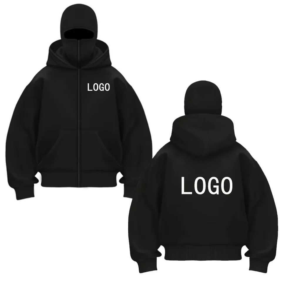 POD customization Style hooded sweatshirt double hooded jacket fashionable hooded zipper sweatshirt customizable exclusive T251112